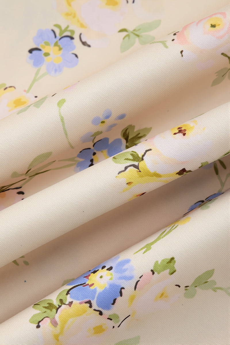 Chic Vintage Floral Cami Slim Fit Maxi Dress