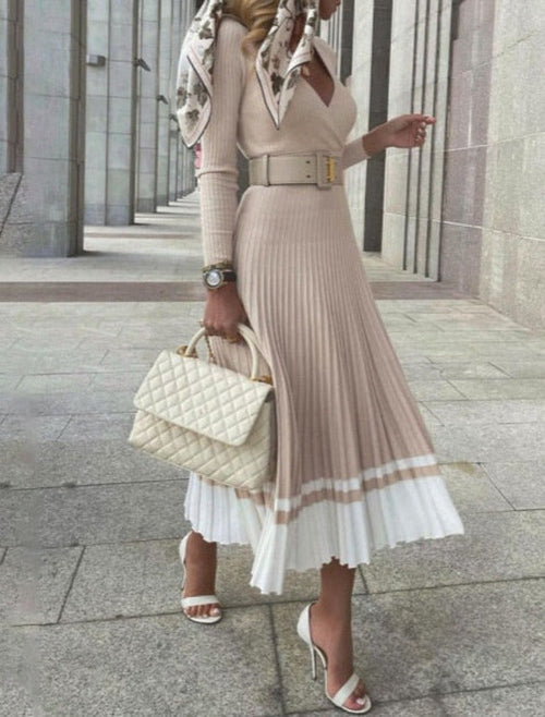 ALINE V-NECK DRESS