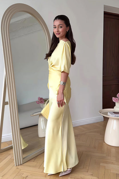 Flowy Elegant Short Sleeve Skirt Set