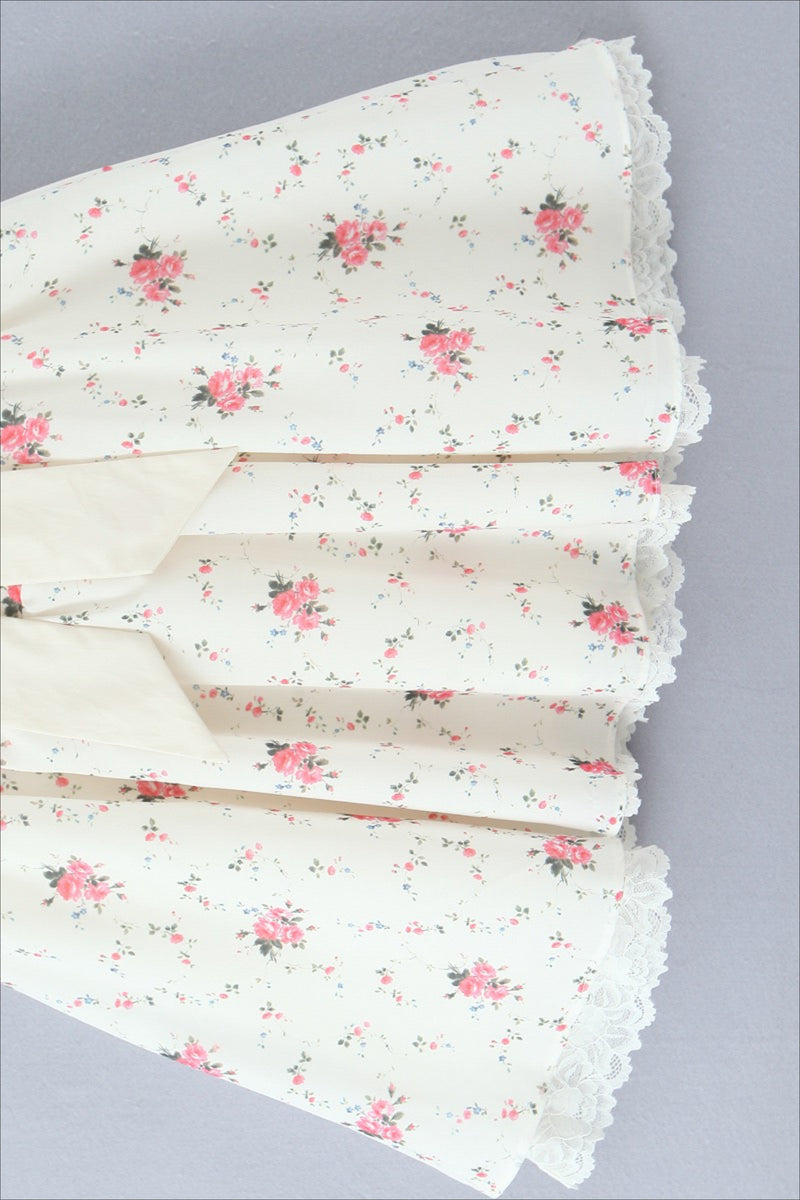 Sweet Floral Bow Off Shoulder Mini Dress