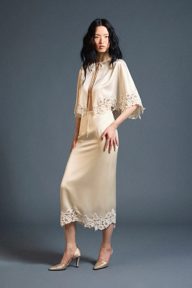 Veliora Silk Skirt