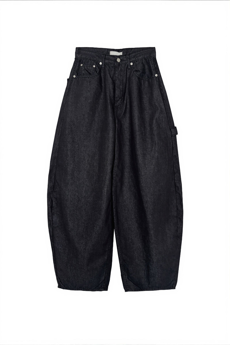 Vintage Leopard Cross Curved Jeans