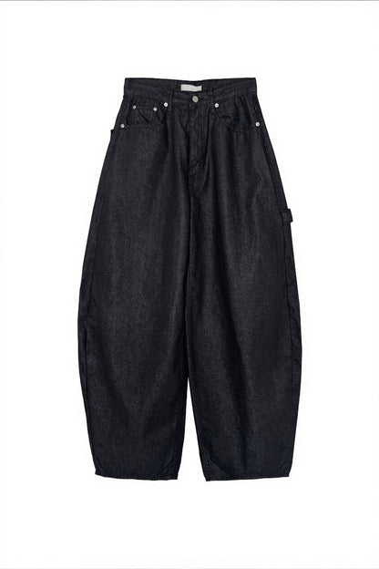 Vintage Leopard Cross Curved Jeans